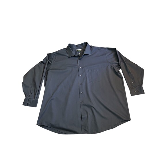Van Heusen Other - Van Heusen Mens Size 20 34/35 Dark Gray Long Sleeve Dress Shirt Flex Collar Big